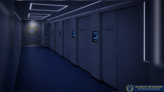 Ramrod #2- Korridor Crew Quartiere, Nachtsimulation