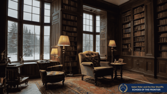 Schloß Lancelot Bibliothek in Schottland