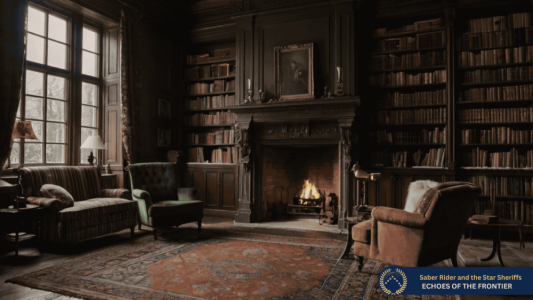 Schloß Lancelot Bibliothek in Schottland