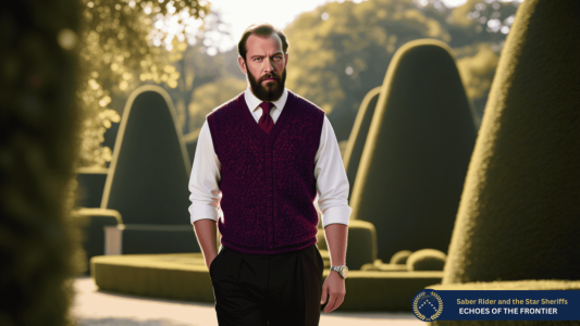 Jarred spaziert durch seinen Garten