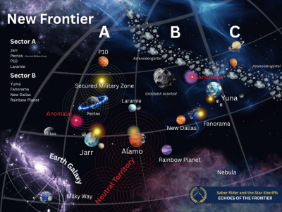 Karte des Neuen Grenzland Saber Rider